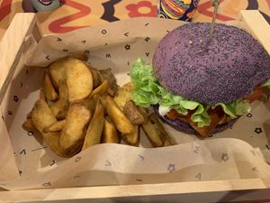   at Flower Burger in Madrid