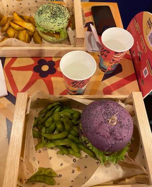   at Flower Burger in Madrid