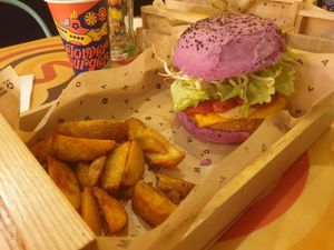 Lentil bomb at Flower Burger in Madrid