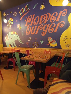  at Flower Burger in Madrid