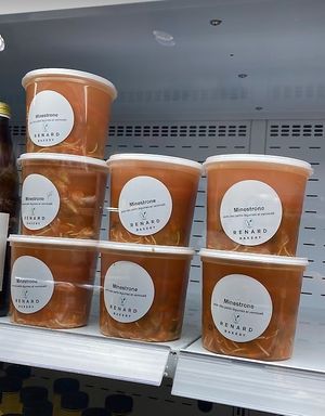 Vegan minestrone at Renard in Brussels