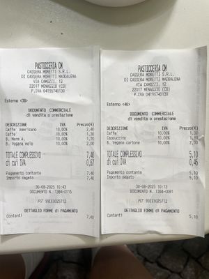   at Pasticceria Cassera Moretti in Menaggio