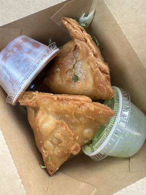 Samosas 🤤🤤  at Paradise Street Eats - Food Truck in Detroit