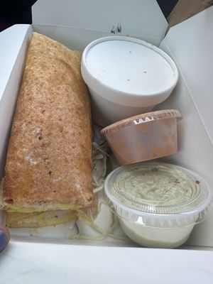 Potato dosa   at Paradise Street Eats - Food Truck in Detroit