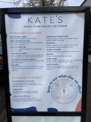   at Kate's Ice Cream in Portland