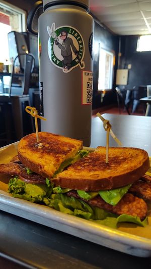 The tempeh BLTA at Kind Burgers in San Antonio