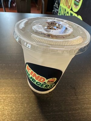 Lavender lemonade at Kind Burgers in San Antonio