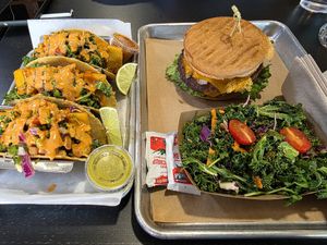 Dinner at Kind Burgers in San Antonio