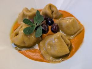 Amazing food. Only open at the weekends at the time of writing. Between us we had the ravioli, gnocchi, tofu burger and more. All fantastic. at Scara e Beo in Cortona