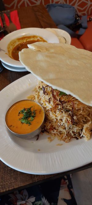 Veg Biryani at Sanskruti Restaurant in Manchester