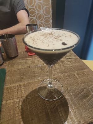 Espresso martini at Sanskruti Restaurant in Manchester