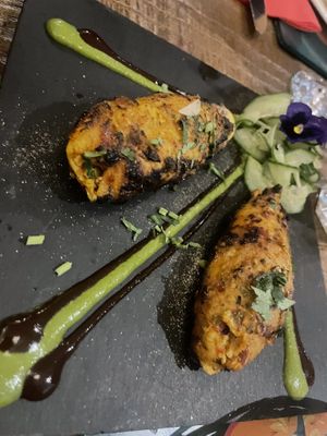 Soy tikka starter   at Sanskruti Restaurant in Manchester