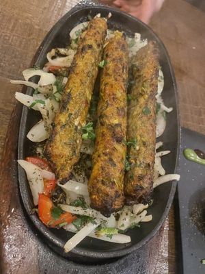 Kebab sticks mushroom   at Sanskruti Restaurant in Manchester