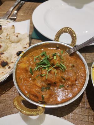 Chicken curry at Sanskruti Restaurant in Manchester