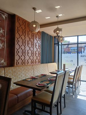 Inside view at Sanskruti Restaurant in Manchester