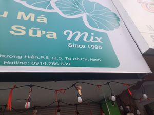 Address and phone number at Rau Ma Sau Mix in Ho Chi Minh City