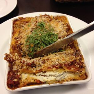 lasagna!! at Veggie Cafe in Kyoto