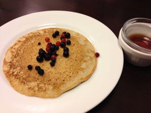 buckwheat pancake  at Veggie Cafe in Kyoto