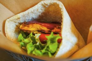 Vegan Omellete at Veggie Cafe in Kyoto