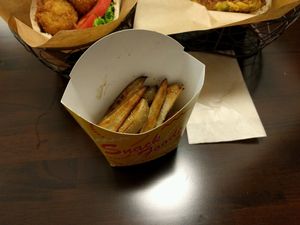 Only a dozen french fries for 300¥. at Veggie Cafe in Kyoto