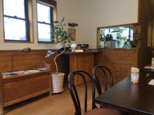 Inside at Veggie Cafe in Kyoto