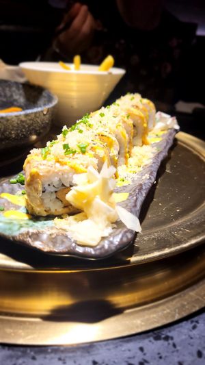 Toriyasai Roll at GUYSHI Bar + BBQ in Sheffield