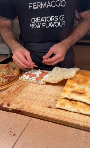 Freshly prepared   at Fermaggio Bistrot & Store in Rome