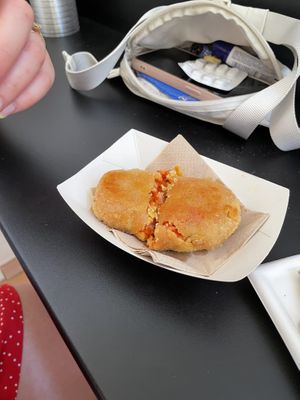 Arracini Ball (not sure how to spell it)  at Fermaggio Bistrot & Store in Rome