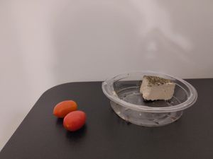 This is what the inside of the cheese looks like at Fermaggio Bistrot & Store in Rome