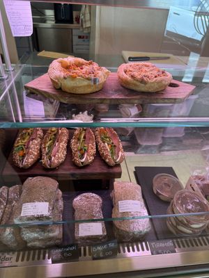 Lunch choices  at Fermaggio Bistrot & Store in Rome