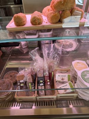 Faux meats (feats)  at Fermaggio Bistrot & Store in Rome