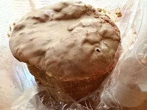 Vegan pistachio pannetone   at Fermaggio Bistrot & Store in Rome