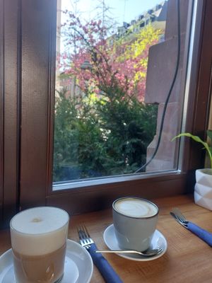 Latte Macciato und Cappuccino at Kiwi Corner  in Mainz