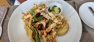 Vegetable tempura at Cantilly Garden in Samobor