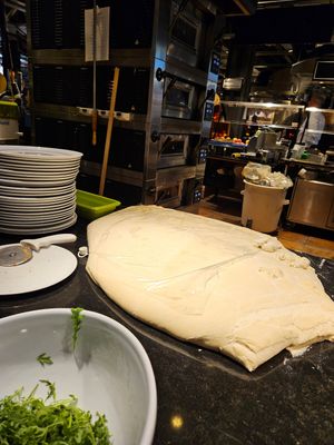 Pizza made to order at Manora in Vevey