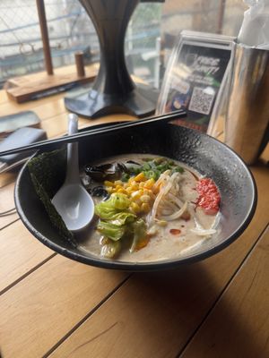 Sesame base ramen   at The Fire Bar in Osaka