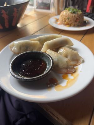 Gyoza side  at The Fire Bar in Osaka