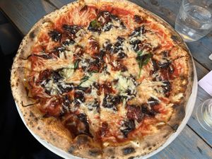 Box Hill pizza  at The Dynamo in South West London
