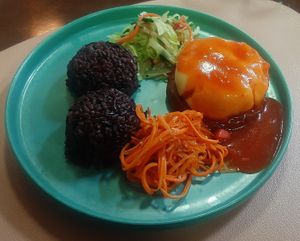 Shepherd's pie at Loving Hut - Narnii Zam (Narnii/Sun Road) in Ulaanbaatar