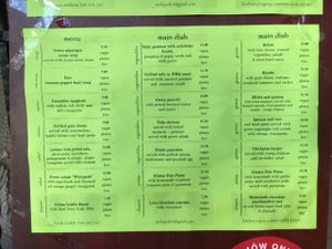 Angielski menu - English  at WieloPole3 in Krakow