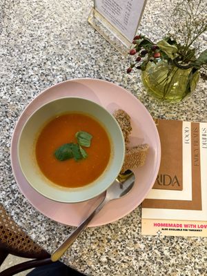 Sunday Soup Day with Vegan soup! The kind of soup depends on the mood of our (not so moody) chef Cor.  at FRIDA Book Café in Enschede