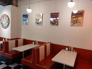 Interior at Yau Veggie Diner in New Territories