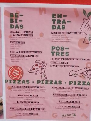 Menú 6/2024 at Angolo Pizza Napolitana  in Mexico City