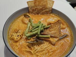 Ipoh Curry Dan Dan noodles at Vegan Natural Bakery - 天然素食 in Central Singapore