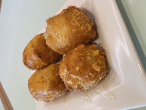 Fried Golden Banana at Kongkarn Cafe & Farmstay in Ratchaburi