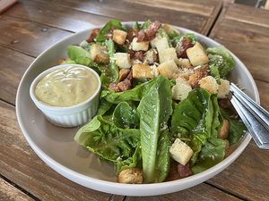 Ceasar Salad at Kongkarn Cafe & Farmstay in Ratchaburi
