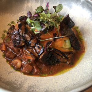 Chargrilled oyster mushrooms  at The Highland Drove Inn in Penrith