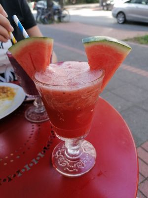 Melon shake at Cafe Gleichklang in Hannover