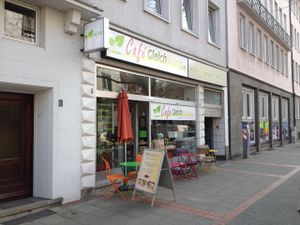 outside at Cafe Gleichklang in Hannover