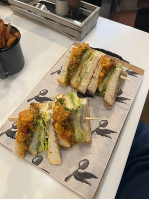 Triple decker vegan club sandwich   at The Cape in Beaconsfield